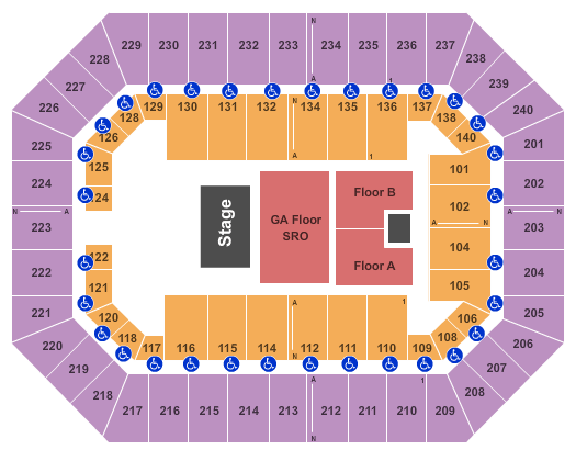 Raising Cane's River Center Arena Brantley Gilbert Seating Chart